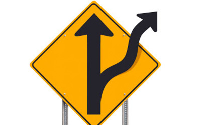 Diverted Road Sign
