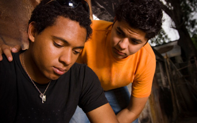 Student Helping a Friend