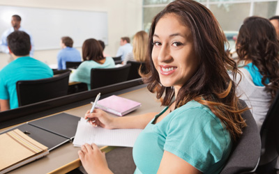 Young Student In A Classroom